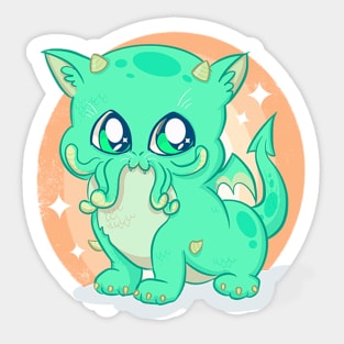 Cat thulu Sticker